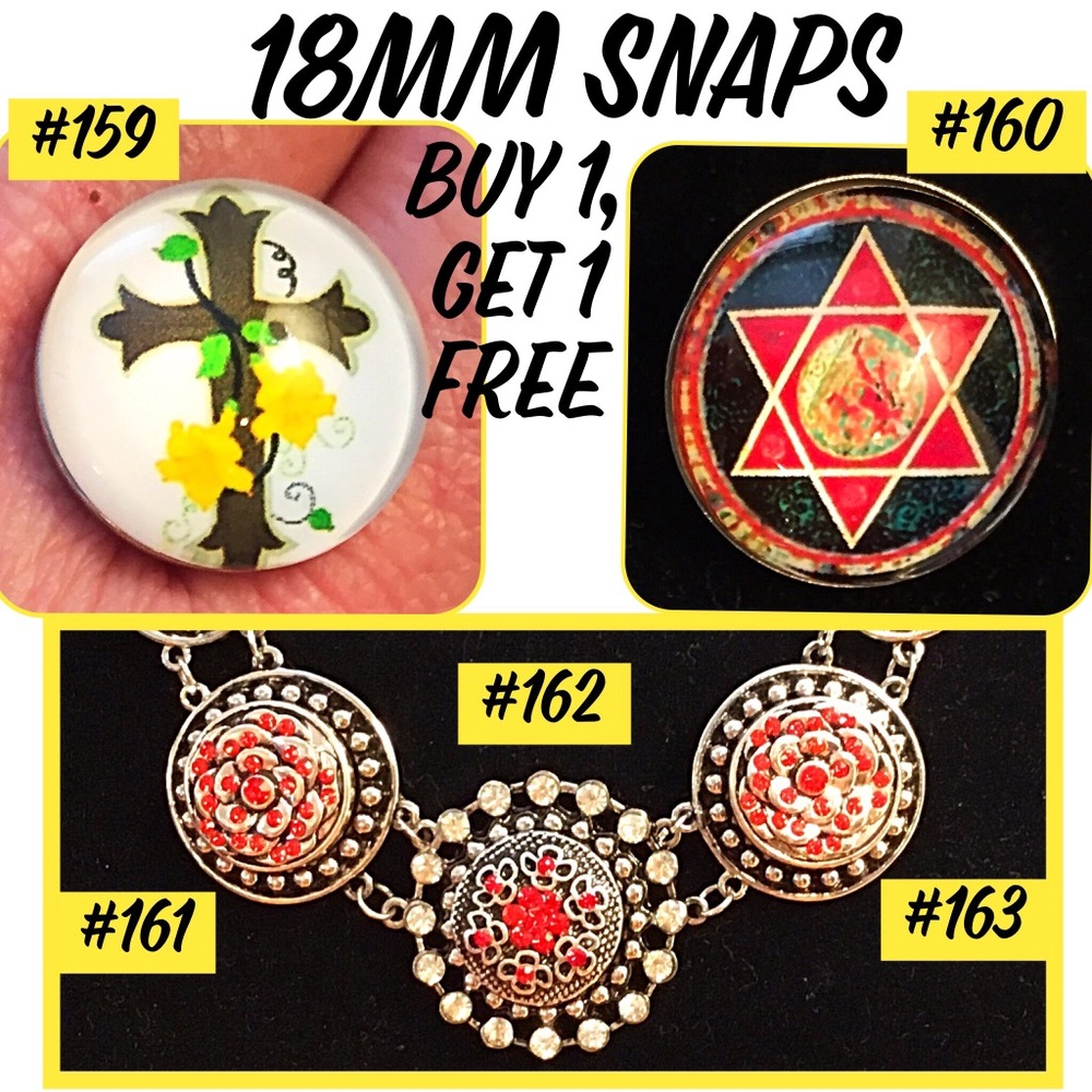 BOGO Snaps fit most brands of 18mm Snap Jewelry